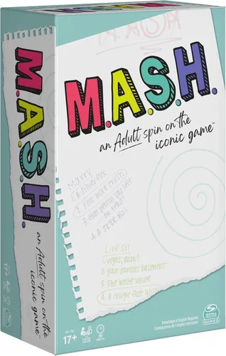 Spin Master Games MASH, juego de fiesta para adultos de adivinación para edades de 17 años en adelante Multicolor