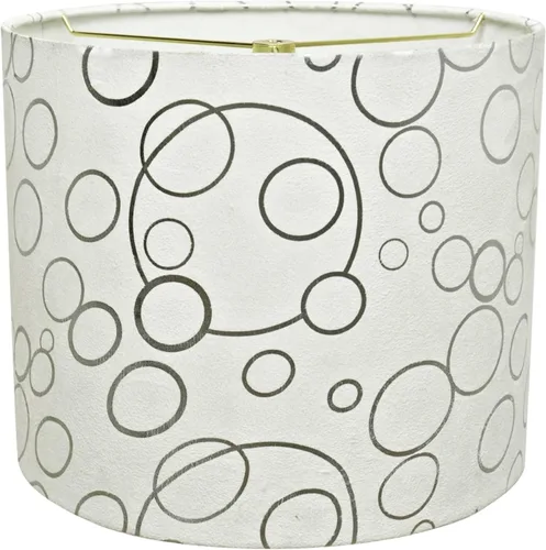 Miniatura 20 de Aspen Creative 31090A pantalla para lámpara de araña de transición con forma de cilindro en color beige, 12 pulgadas de ancho (12 x 12 x 10 pulgadas)