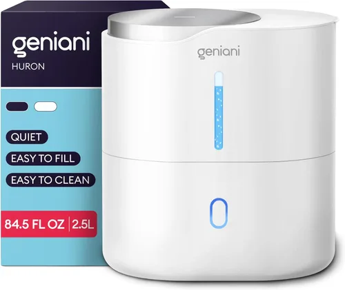 Miniatura 11 de GENIANI Humidificador portátil pequeño de niebla fría, alimentado por USB (no recargable), humidificador de escritorio compacto para plantas