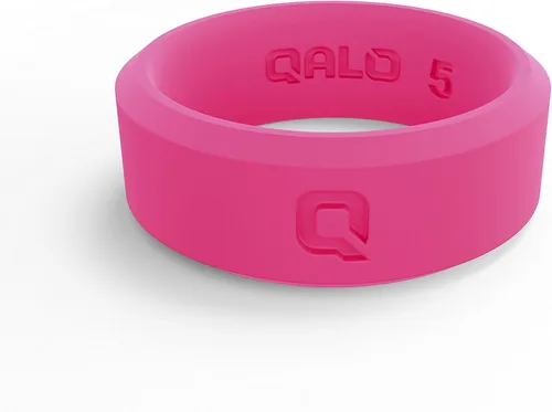 Miniatura 2 de QALO Anillo de silicona de goma para mujer, moderno anillo de boda de goma de silicona, transpirable, anillo de silicona de compromiso duradero