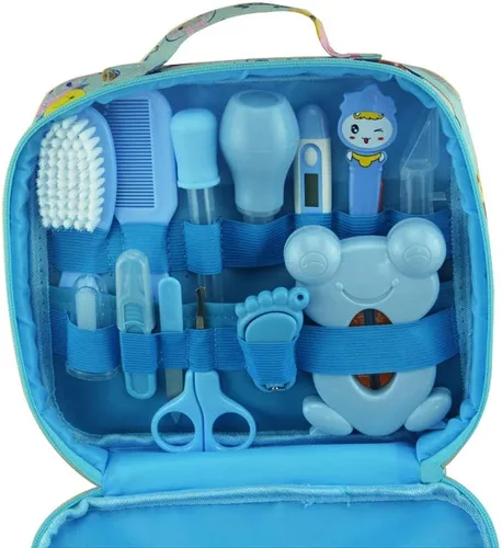 ZELIN YE Kit de aseo para bebés, herramientas de aseo para bebés, conjunto de manicura para recién nacidos, cortaúñas, cepillo de pelo (13 piezas)