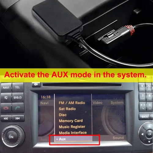 Miniatura 3 de Kit de adaptador Bluetooth para Mercedes Benz W212 S212 C207, inalámbrico Bluetooth 5.0 AMI interfaz de música multimedia, módulo de coche, receptor