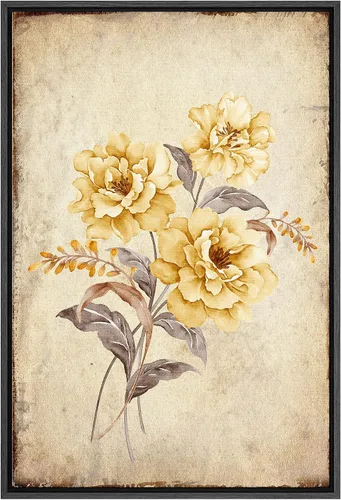 Miniatura 92 de SIGNFORD Lienzo impreso para pared, acuarela, floral, retro, abstracto, naturaleza, desierto, ilustraciones florales botánicas, arte moderno