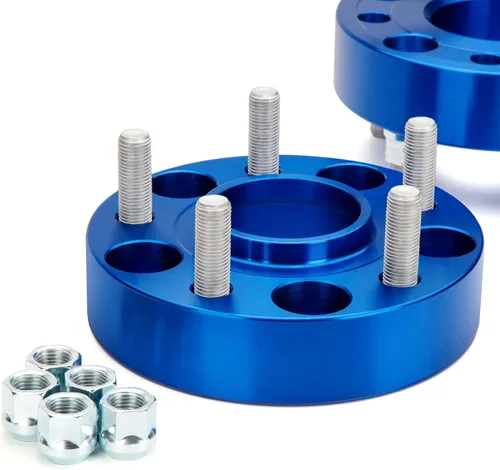 Miniatura 7 de KSP - Espaciadores de rueda de 5 x 5 para JK XK WJ WK, espaciadores de 2 pulgadas 5x127 con pernos 1/2-20 de 2.815 in, kit centrado en cubo para Azul