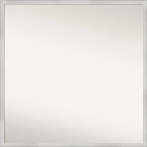 Miniatura 84 de Amanti Art Espejo de baño plateado para sobre el fregadero, 33 x 45 pulgadas, espejo de tocador rectangular blanco plateado y plateado, marco
