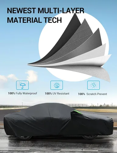 Miniatura 4 de Proadsy Funda de coche para Honda Civic 1991-2023 2024 2025 2026, impermeable, para todo tipo de clima, resistente al viento, a prueba de nieve