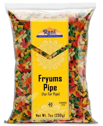 Miniatura 19 de Rani Far Far / Fryums (pellet de trigo y tapioca) Forma de anillo de 7 onzas (7.05 oz) ~ Vegano, Kosher, sin cocinar, utilizado para hacer papad