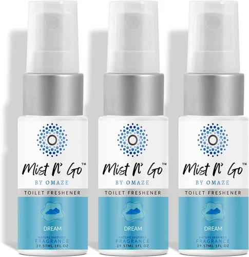 Miniatura 45 de Mist N' Go by Omaze - Aerosol de Baño de Viaje para Inodoro Eliminador de Olores - Aerosol de Inodoro de Viaje para Ambientador de Aire de Baño