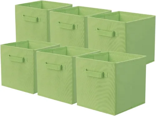 Miniatura 62 de ShellKingdom Contenedores de almacenamiento, cubos de almacenamiento plegables de tela y cajón organizador de tela para armario y juguetes, paquete