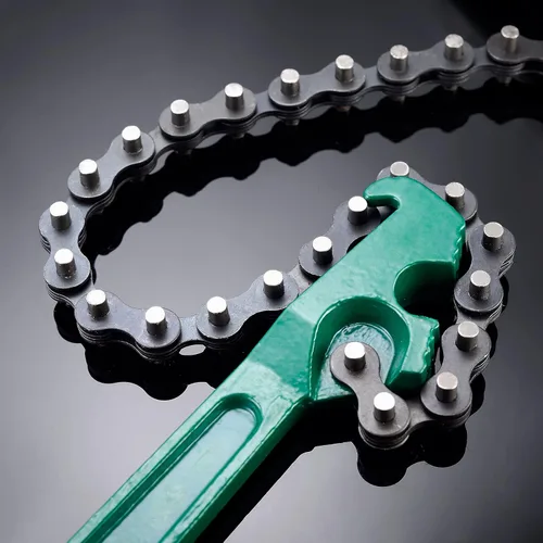 Miniatura 4 de Llave de cadena, 12 pulgadas, para filtro de aceite y combustible automotriz, herramienta de extracción ajustable, se adapta a 1.6 a 5.9 pulgadas