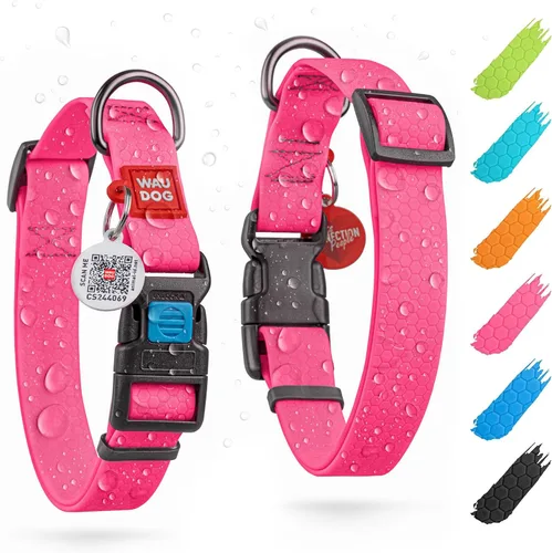 Miniatura 8 de WAUDOG Collar de Perro Impermeable - Collar de Perro Ajustable para Perros Grandes, Pequeños y Medianos - Collar de Perro Desmontable Impermeable