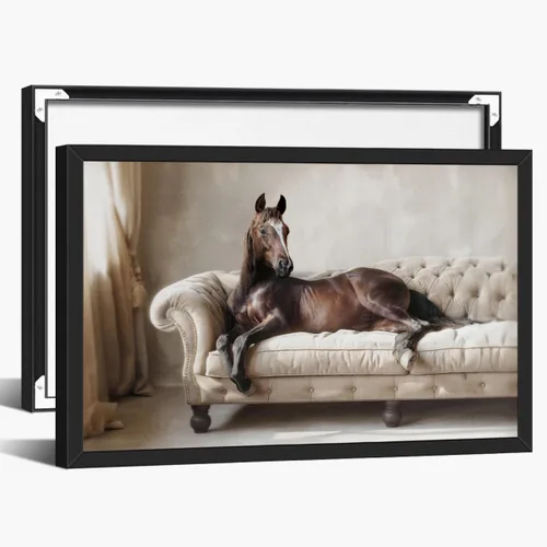 Miniatura 10 de Póster vintage a rayas de Rodeo y vaquero, sello retro de tres centavos, impresión en lienzo de caballo y caballo arte de pared occidental, estilo-1