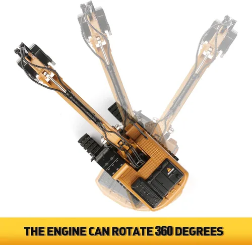 Miniatura 4 de 1/50 Scale Diecast Crawler Excavator, Metal Construction Vehicle Models Toys for Kids (Crawler Excavator)