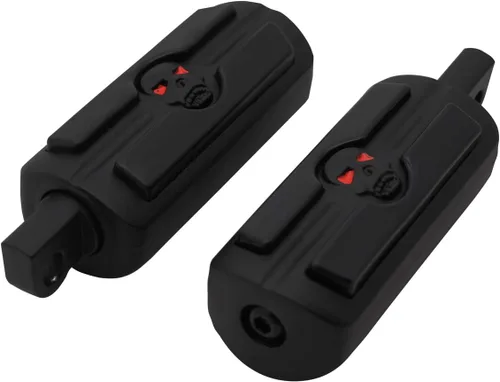 Estriberas de cráneo para motocicleta, pedales, reposapiés de motocicleta, reposapiés de autopista, con adaptadores de montaje macho y goma
