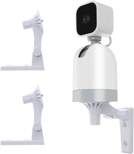 Miniatura 12 de Soporte de pared compatible con WYZE Cam Pan V3/V4/V2 Blink Mini Pan-Tilt Cam, soporte de pared de seguridad ajustable con rotación de 180 grados, 1