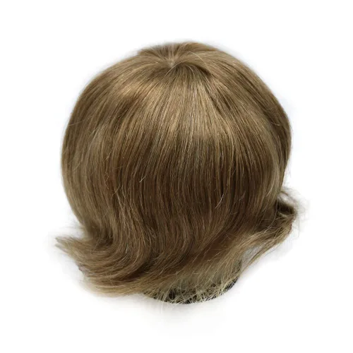Miniatura 7 de Toupee - Sistema de reemplazo de postizo para hombres, prótesis masculina, pieza de cabello humano de polietileno, piel duradera inyectada