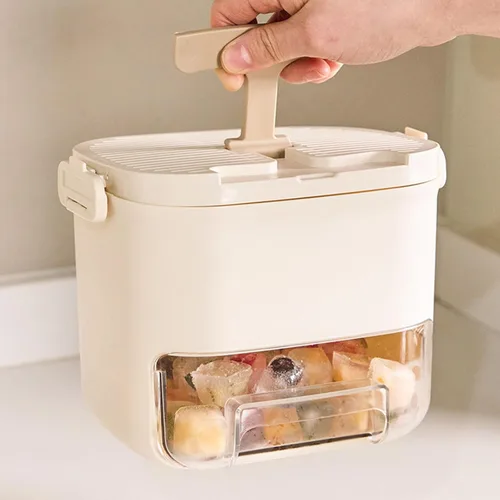 Miniatura 2 de Bandeja tipo cajón con tapa, apilable, congeladores, contenedor para cocteles, almacenamiento de alimentos para bebés