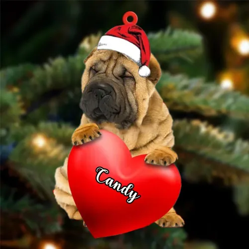 Miniatura 5 de Adornos de Navidad personalizados para perros, nombre personalizado, adorno de Malamute de Alaska, adornos acrílicos, regalos de Navidad, amantes