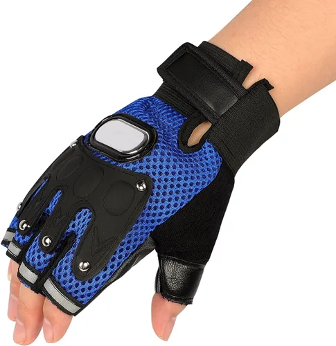 Miniatura 15 de IPENNY Guantes de entrenamiento unisex para hombre y mujer, guantes de ciclismo de medio dedo, transpirables, elásticos, guantes de ciclismo