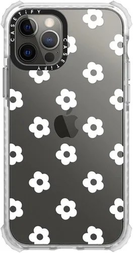 Miniatura 4 de Funda CASETiFY Ultra Impact para iPhone 12 / iPhone 12 Pro - Ditsy Daisies - Blanco - Transparente Frost