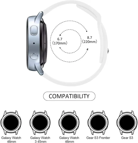 Miniatura 4 de Meliya Correas compatibles con Garmin Vivoactive 4 Watch, Garmin Venu 3 / Venu 2 Watch Band para mujeres y hombres, correa de repuesto deportiva