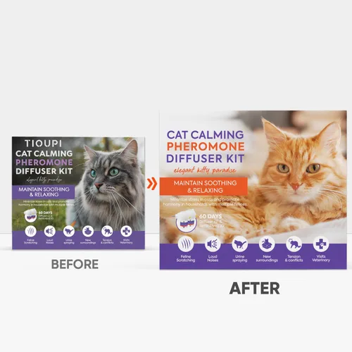 Miniatura 2 de Difusor calmante de feromonas para gatos: kit de 2 difusores y 2 recambios de valor superior - Difusor calmante para gatos ayuda a reducir arañazos