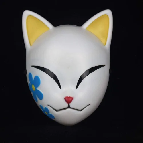 Miniatura 2 de damdos Máscara de cosplay de Halloween, máscaras de demonio, máscaras Makomo Tanjirou Sabito, máscaras de rol Cosplay Prop