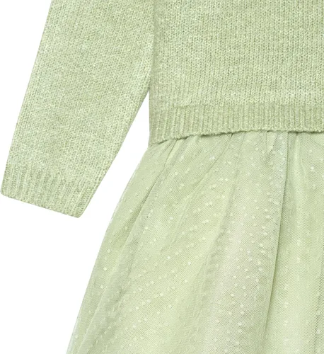 Miniatura 3 de Gerber Vestido tipo suéter para bebés y niñas pequeñas con falda de tul