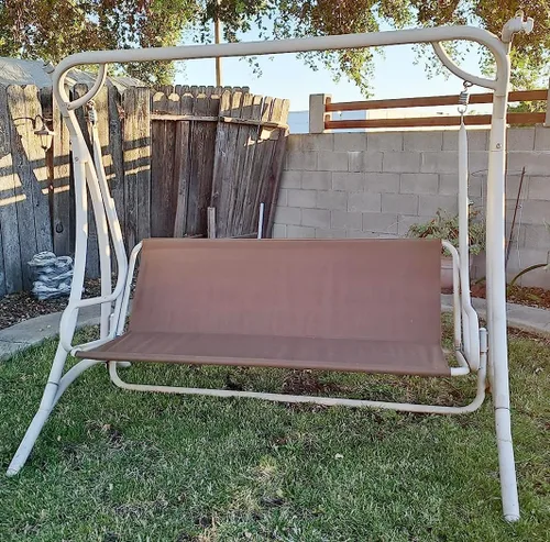 Miniatura 6 de J&C Funda de repuesto para asiento de columpio de patio, 600D, resistente, soporte de asiento de columpio para exteriores, impermeable, resistente a