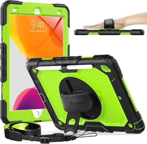Miniatura 21 de Timecity - Funda para iPad de 9ª/8ª/7ª generación, de 10.2 pulgadas, funda protectora resistente con protector de pantalla, soporte giratorio