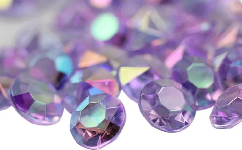 Allstarco 200 unidades de 0.472 pulgadas (0.472 in) lila AB quilates acrílico diamante confeti AB revestimiento para mesa dispersión decoración de