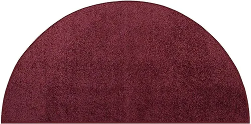 Ambiant Broadway Collection - Alfombras de color liso arándano, 22 x 44 pulgadas, medio redondas, para interiores, perfectas para sala de estar,