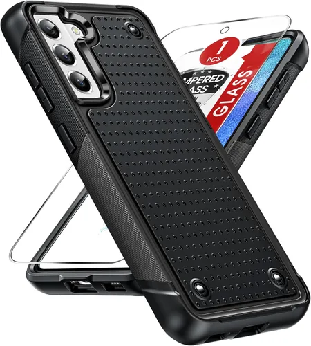 Miniatura 20 de LeYi Funda para Galaxy S21 FE-5G: Funda Samsung S21 FE con protector de pantalla, doble capa protectora de policarbonato duro y TPU suave Android