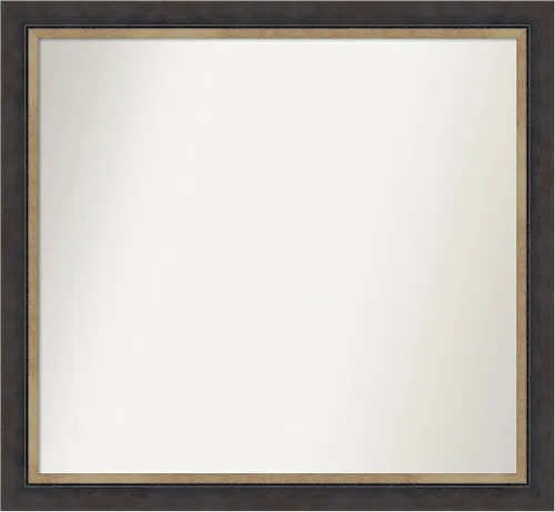 Miniatura 371 de Amanti Art Espejo personalizado, espejo de baño negro Astor, espejo de pared o espejo de tocador de baño sobre el fregadero (25 x 25 pulgadas)