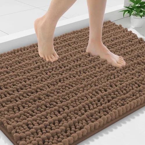 Miniatura 41 de Smiry Alfombras de Baño 24x16 pulgadas, Alfombras de Baño de Chenilla Extra Suaves y Absorbentes, Respaldo de Goma Antideslizante, Lavable a Máquina