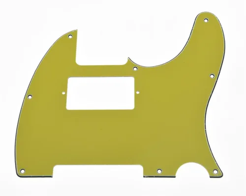 Miniatura 9 de KAISH - Carcasa de 8 agujeros para guitarra Tele Humbucker, golpeador blanco de 3 capas para Telecaster de EE. UU./México