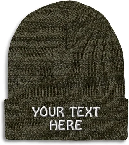 Miniatura 16 de Gorro de invierno para hombres y mujeres, gorro de acrílico con texto personalizado personalizado