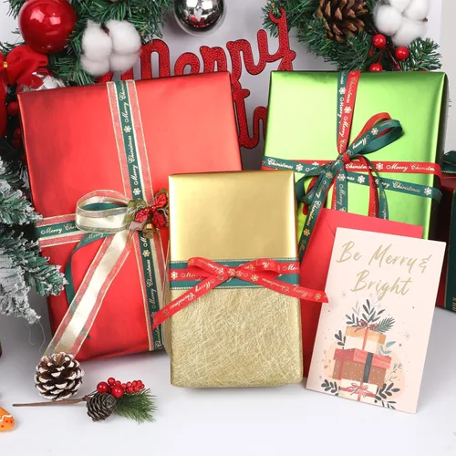Miniatura 7 de NESCCI Papel de regalo dorado de metal mate, papel de color sólido, papel de regalo perfecto para bodas, día de San Valentín, cumpleaños, Navidad