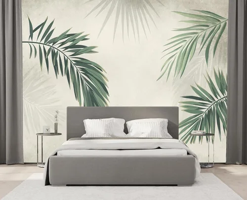 Miniatura 25 de Mural de pared de picos de montaña y bosque para dormitorio, sala de estar, papel tapiz para decoración 158" x 110" (no autoadhesivo)
