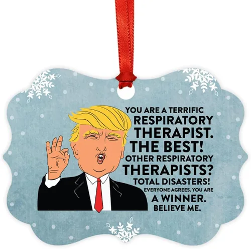 Miniatura 25 de Andaz Press Presidente Donald Trump Fancy Frame Recuerdo Adorno de Navidad Regalo de broma Ejecutivo de Cuenta, 1 paquete, Divertidas Ideas