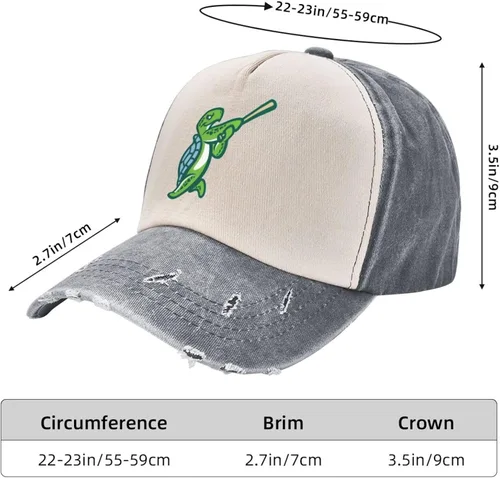 Miniatura 6 de Daytona Tortugas Original Classic Low Profile Cotton Hat Distressed Baseball Cap Adjustable Dad Hat for Men Women
