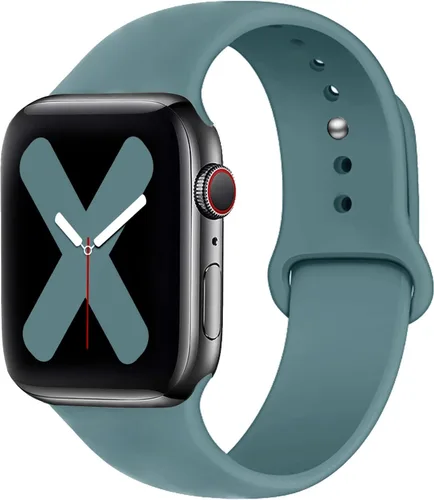 Miniatura 27 de Saucyi Compatible con Apple Watch Band 1.614 in 1.575 in 1.496 in 1.929 in 1.772 in 1.732 in 1.654 in, correa deportiva de silicona suave con cierre