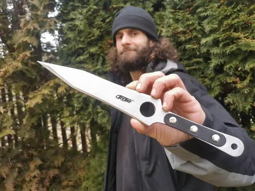 Miniatura 4 de ACEJET MAXIMUS 12" black grip - Cuchillo giratorio para tirar