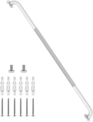 Miniatura 39 de Barra de agarre antideslizante para ducha de 24 pulgadas, acabado blanco frotado con aceite, diámetro de 1.25", Barra de agarre para baño Munzong