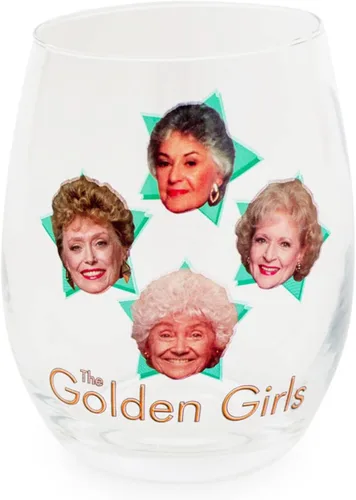Golden Girls - Copa de vino sin tallo de The Stars | Vaso de cóctel para el hogar, juego de utensilios de bar para decoración de cocina, regalos de