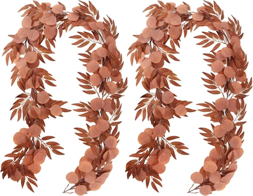 Miniatura 16 de RECUTMS 2 piezas de enredaderas de hojas de Monstera artificiales de 5.9 pies, plantas de hiedra colgantes falsas, hojas de palmera tropical falsas
