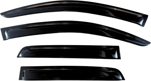 Miniatura 302 de KPY Visor de ventana compatible con Hyundai Tucson 2021-2025, 4 piezas de deflector de ventilación para ventana lateral, estilo Mugen, protector