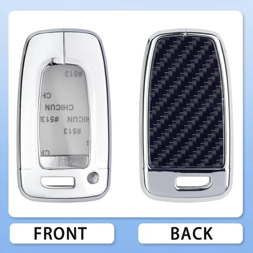 Miniatura 2 de Carcasa de aleación de zinc plateado compatible con Hyundai Azera Elantra GT EQUUS Genesis Coupe Santa FE Sonata Tucson Veloster KIA Borrego Forte