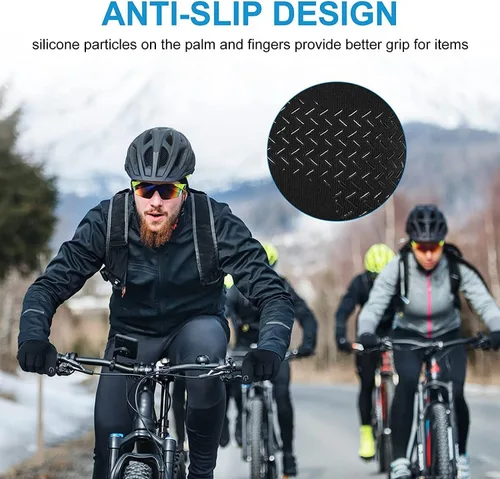 Miniatura 2 de WESTWOOD FOX Guantes de invierno para hombre, guantes térmicos de ciclismo para mujeres, deportes, jóvenes, pantalla táctil, agua, resistente al