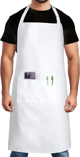 Miniatura 16 de Syntus Chef Apron for Men Women Kitchen Cooking Apron with Pockets, Adjustable Bib Aprons Stain Resistant